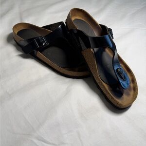 Birkenstock Black and Brown Sandals